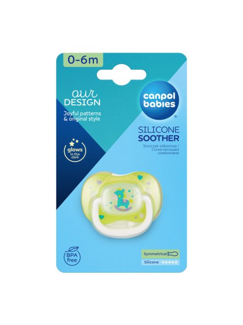 Canpol babies Szilikon szimmetrikus cumi, 0-6hó, TOYS, 1db