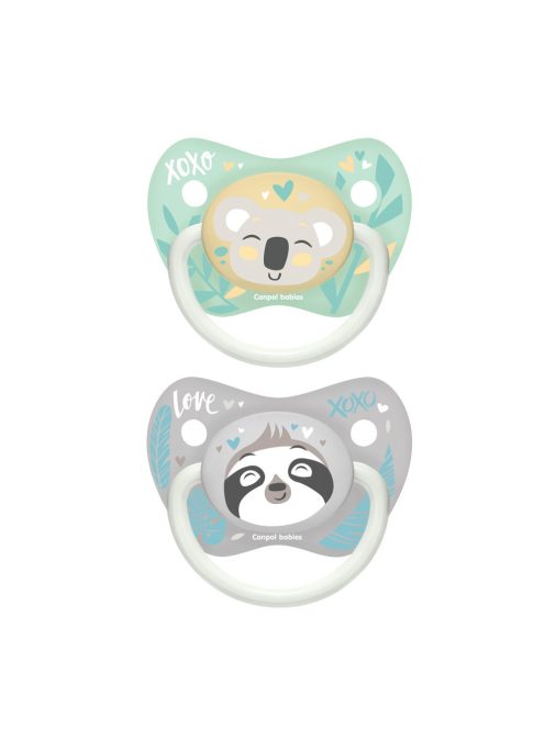 Canpol babies Fogszabályozós szilikon cumi, 18+ hónapos babának, 2 db, EXOTIC ANIMALS