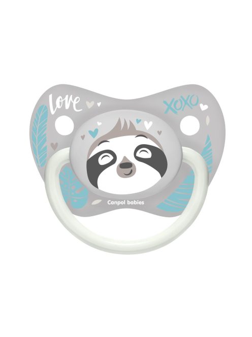 Canpol babies Fogszabályozós szilikon cumi, 18+ hónapos babának, 2 db, EXOTIC ANIMALS