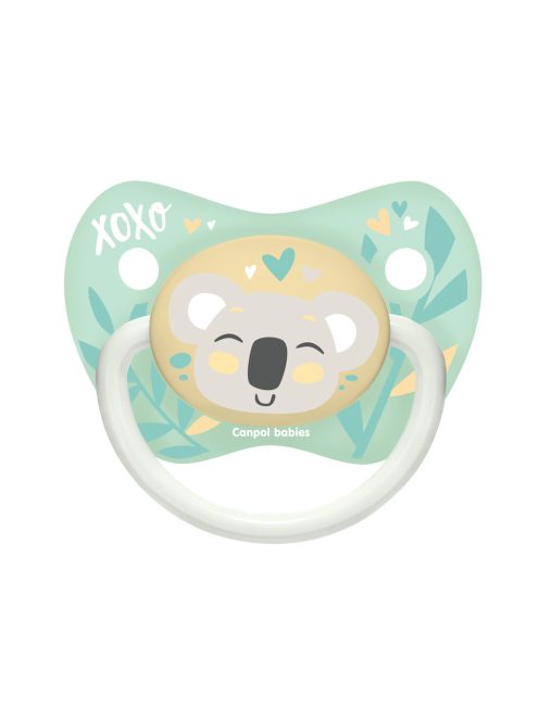 Canpol babies Fogszabályozós szilikon cumi, 18+ hónapos babának, 2 db, EXOTIC ANIMALS