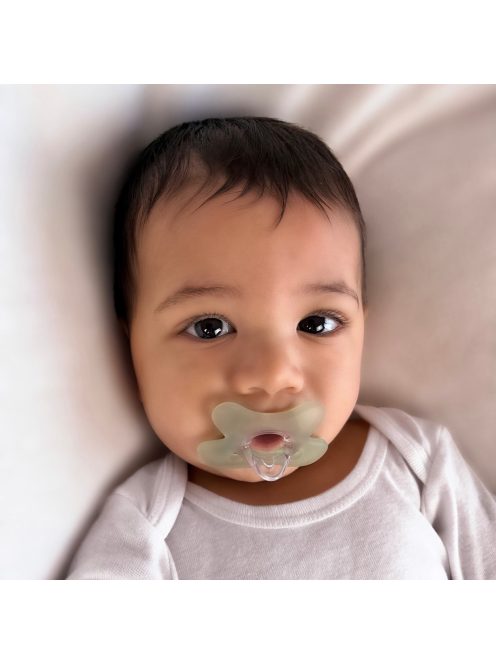 Canpol babies Szimmetrikus, 100% szilikon cumi, 0-6hó, 1db, zöld
