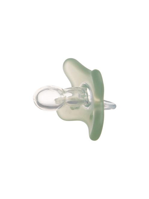 Canpol babies Szimmetrikus, 100% szilikon cumi, 6-12hó, 1db, zöld
