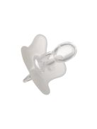 Canpol babies Szimmetrikus, 100% szilikon cumi, 6-12hó, 1 db, fehér