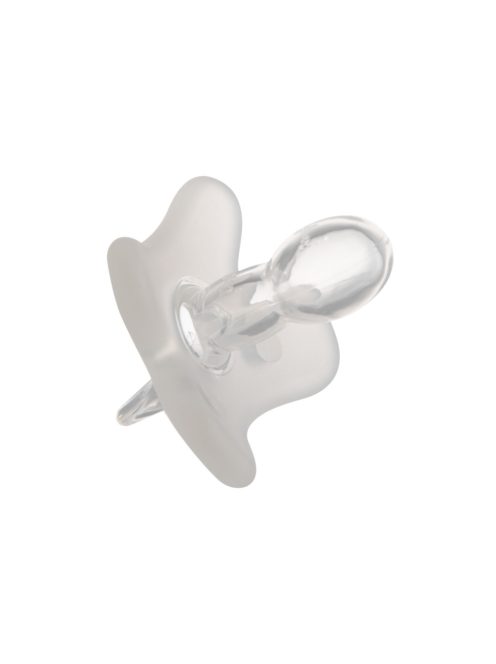 Canpol babies Szimmetrikus, 100% szilikon cumi, 6-12hó, 1 db, fehér