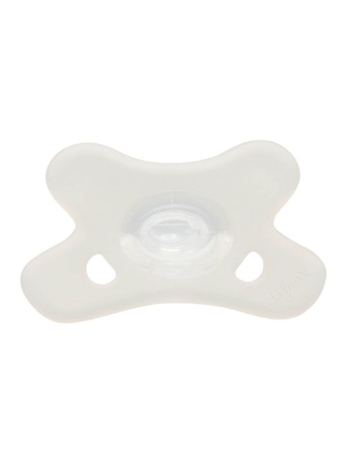 Canpol babies Szimmetrikus, 100% szilikon cumi, 6-12hó, 1 db, fehér