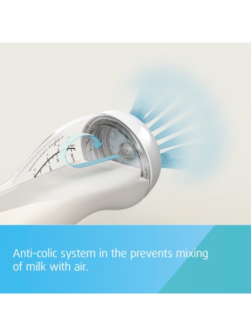 Canpol babies S-alakú, széles nyakú, anti-kólikás cumisüveg, 310 ml