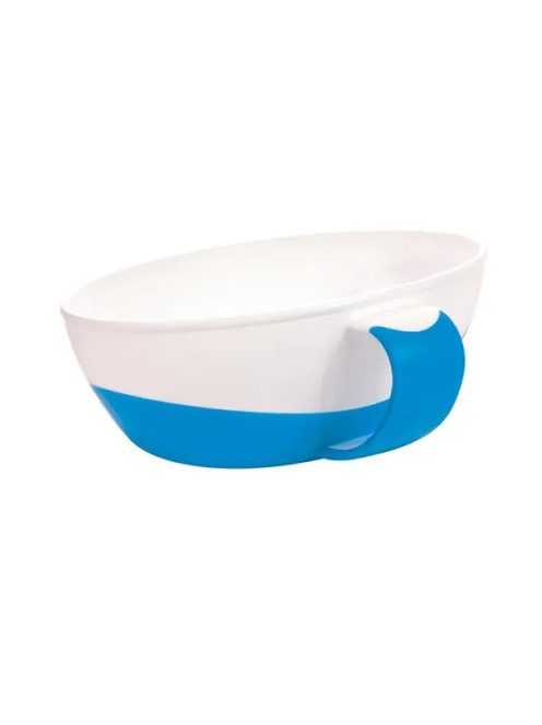 Canpol babies Tál kanállal és fedéllel, 350ml, LITTLE COW - kék