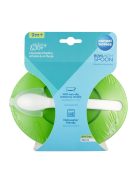 Canpol babies Tál kanállal és fedéllel, 350ml, LITTLE COW - zöld