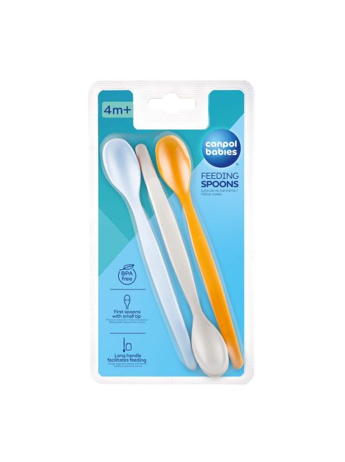 Canpol babies Etetőkanálszett az első falatokhoz, 3db, kék