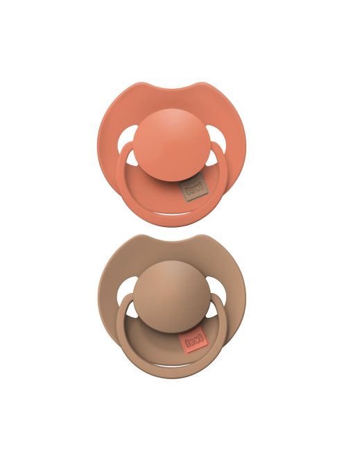 Lovi Dinamikus szilikon cumi PRIME 6-18hó 2db - Granola/Orange