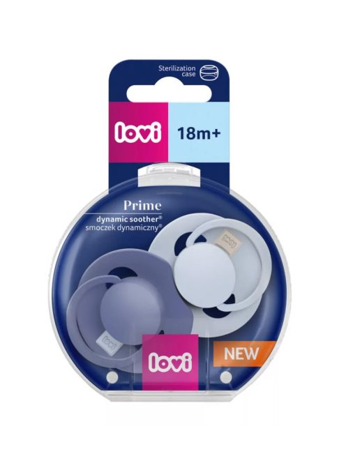 Lovi Dinamikus szilikon cumi PRIME 18hó 2db - Baby Blue/Blue