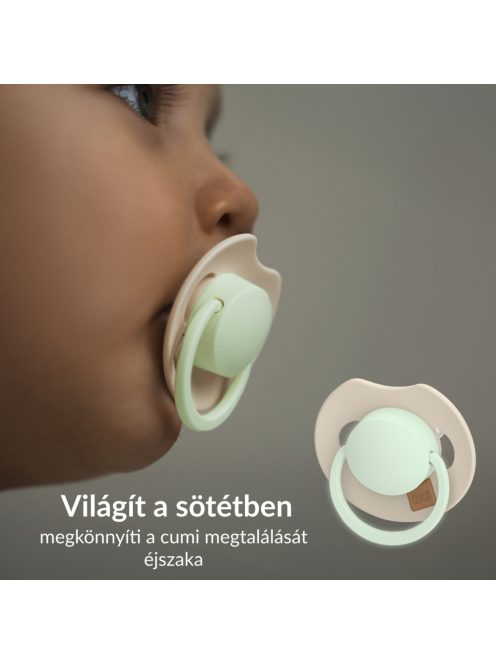 LOVI Világító dinamikus szilikon cumi PRIME 0-6hó 1db Blush