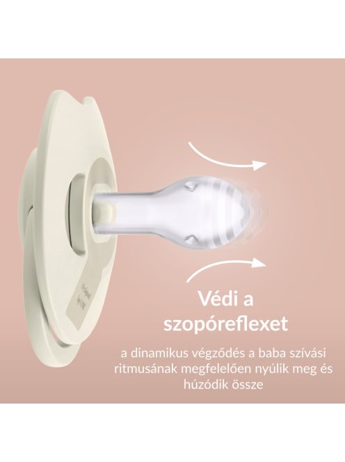 LOVI Világító dinamikus szilikon cumi PRIME 0-6hó 1db - Blush