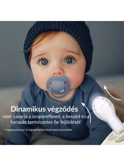 LOVI Világító dinamikus szilikon cumi PRIME 0-6hó 1db Blush