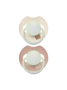   LOVI Világító dinamikus szilikon cumi PRIME 18hó+ 2db - Ivory/Blush