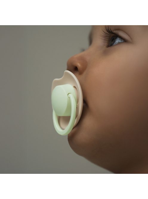 LOVI Világító dinamikus szilikon cumi PRIME 18hó+ 2db - Ivory/Blush