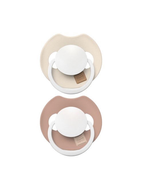 LOVI Világító dinamikus szilikon cumi PRIME 18hó+ 2db - Ivory/Blush