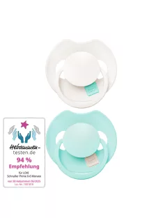   LOVI PRIME Tutti Frutti szilikon dinamikus cumi 0-6hó 2db Lagoon/Mint Cream