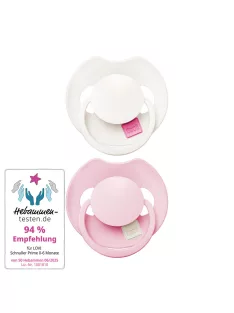   LOVI PRIME Tutti Frutti szilikon dinamikus cumi 0-6hó 2db Rose/Rose Cream