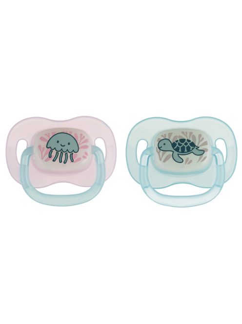 Canpol babies Világító szilikon cseresznye alakú cumi LOVE&SEA 0-6 hó 1db