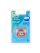 Canpol babies Szilikon szimmetrikus cumi, 0-6hó, 1db, CUTE ANIMALS - pink