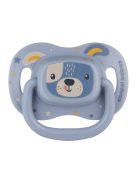 Canpol babies Szilikon szimmetrikus cumi, 18hó+, 1db, CUTE ANIMALS - kék