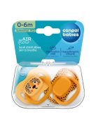 Canpol babies Szilikon szimmetrikus cumiszett, BabiesBoo, 0-6hó, 2db, narancs