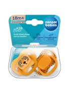 Canpol babies Szilikon szimmetrikus cumiszett, BabiesBoo, 18hó+, 2db, narancs