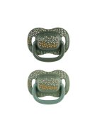 Canpol babies Szilikon szimmetrikus cumiszett, 0-6hó, 2db, MOUNTAINS - zöld