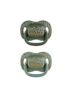   Canpol babies Szilikon szimmetrikus cumiszett, 0-6hó, 2db, MOUNTAINS - zöld