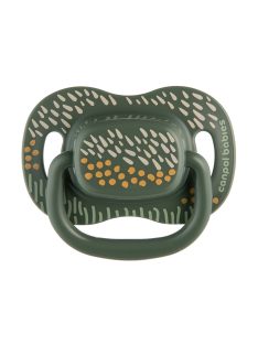   Canpol babies Szilikon szimmetrikus cumiszett, 0-6hó, 2db, MOUNTAINS - zöld