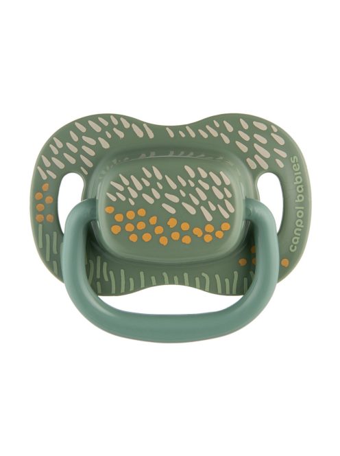 Canpol babies Szilikon szimmetrikus cumiszett, 0-6hó, 2db, MOUNTAINS - zöld