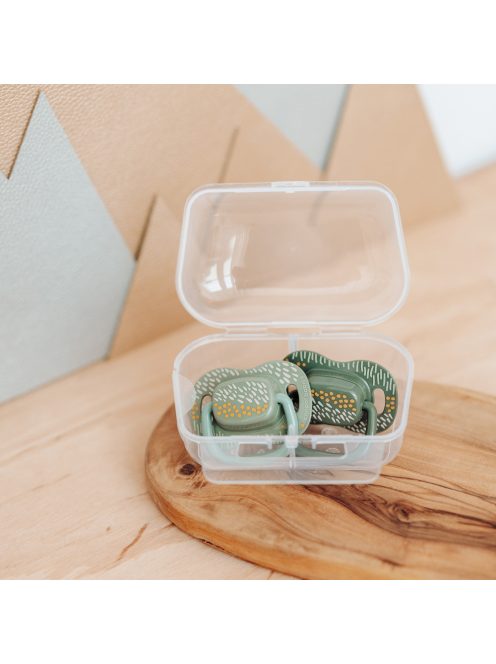 Canpol babies Szilikon szimmetrikus cumiszett, 0-6hó, 2db, MOUNTAINS - zöld