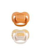 Canpol babies Szilikon szimmetrikus cumiszett, 6-18hó, 2db, MOUNTAINS - sárga