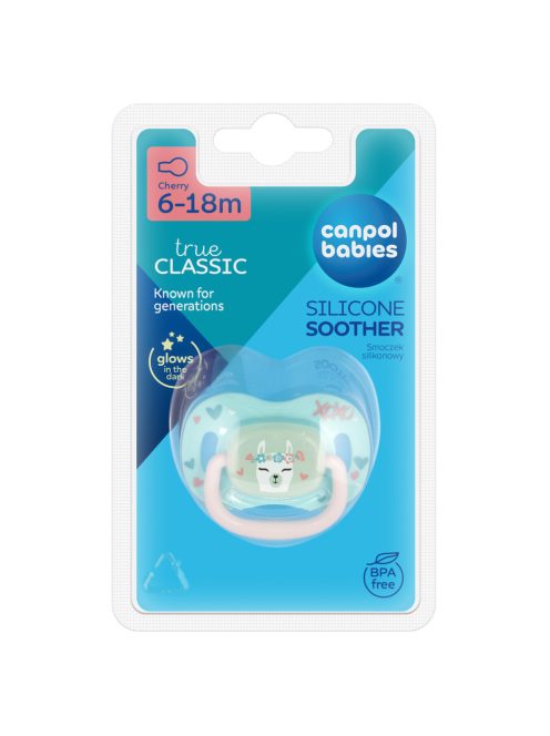 Canpol babies Szilikon cseresznye alakú cumi EXOTIC ANIMALS 6-18hó - láma