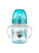 Canpol babies Szilikon ivócsőrős tanulópohár, világító fogantyúval, EXOTIC ANIMALS, 120 ml, kék