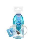 Canpol babies Szilikon ivócsőrős tanulópohár, világító fogantyúval, EXOTIC ANIMALS, 120 ml, kék
