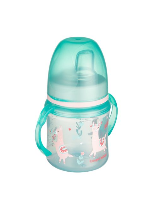 Canpol babies Szilikon ivócsőrős tanulópohár, 120 ml, EXOTIC ANIMALS - zöld