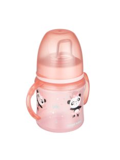   Canpol babies Szilikon ivócsőrős tanulópohár, 120 ml, EXOTIC ANIMALS - pink