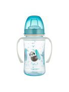 Canpol babies Szilikon ivócsőrős tanulópohár, világító fogantyúval, EXOTIC ANIMALS, 240 ml, kék