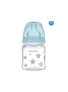   Canpol babies Anti-kólikás cumisüveg, EasyStart, NEWBORN BABY, 120 ml - kék