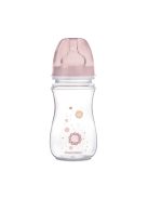 Canpol babies Anti-kólikás cumisüveg, EasyStart, NEWBORN BABY, 240 ml - pink
