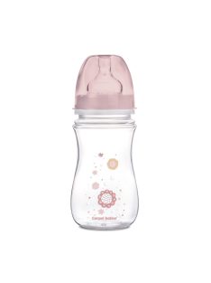   Canpol babies Anti-kólikás cumisüveg, EasyStart, NEWBORN BABY, 240 ml - pink