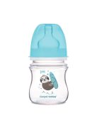 Canpol babies Anti-kólikás cumisüveg, EasyStart, EXOTIC ANIMALS, 120 ml - kék
