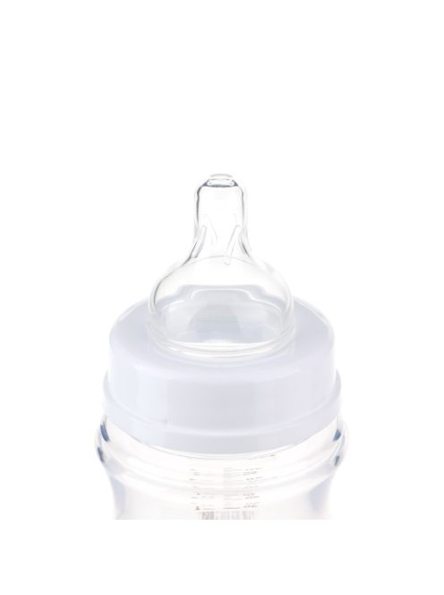 Canpol babies Anti-kólikás cumisüveg, EasyStart, EXOTIC ANIMALS, 120 ml - rózsaszín