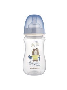   Canpol babies Anti-kólikás cumisüveg, 240 ml, Easy Start BONJOUR PARIS - kék