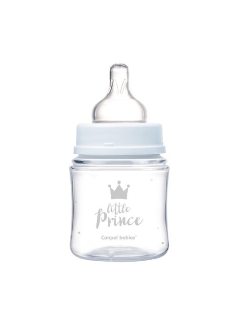 Canpol babies Anti-kólikás cumisüveg, EasyStart, ROYAL BABY, 120 ml - kék