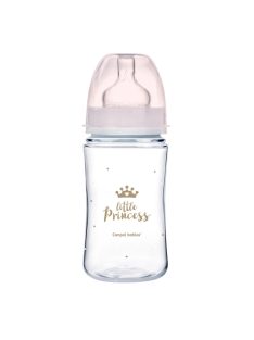   Canpol babies Anti-kólikás cumisüveg, EasyStart, ROYAL BABY  240 ml - pink