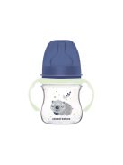 Canpol babies Anti-kólikás cumisüveg, világító fogantyúval, EasyStart, SLEEPY KOALA, 120 ml - kék