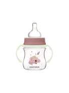 Canpol babies Anti-kólikás cumisüveg, világító fogantyúval, EasyStart, SLEEPY KOALA, 120 ml - pink
